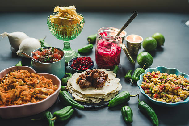 istock Mexican tex mex dinner food photography 542008518