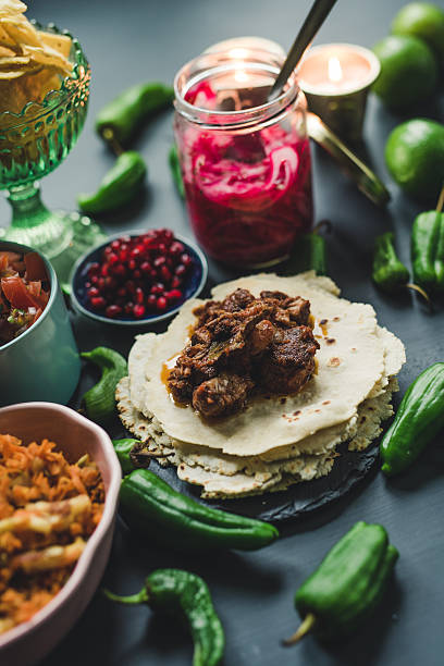 istock Mexican tex mex dinner food photography 542008610