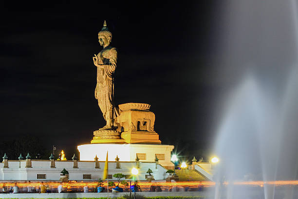 istock triple circumambulation at Phutthamonthon on Visakha Puja Day 542012262