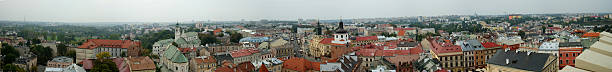 Lublin panorama stock photo