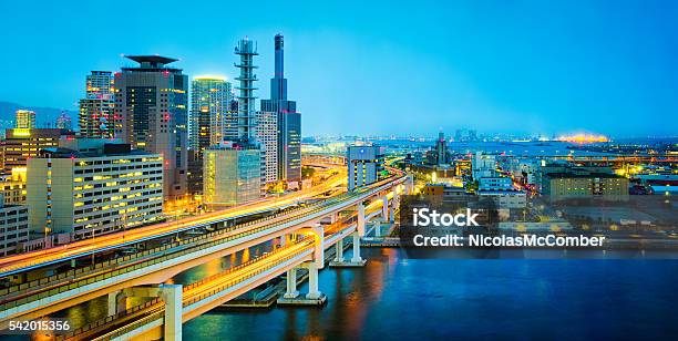 Kobe Japan Skyline At Dusk Stock Photo - Download Image Now - Kobe - Japan, Japan, City