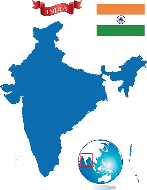 Vector illustration of India