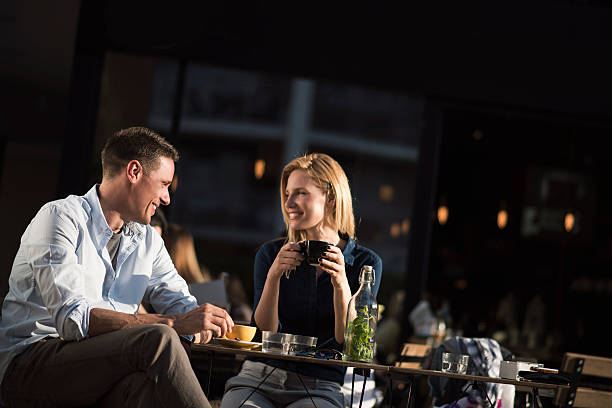 istock Young couple enjoying coffee break 542065886