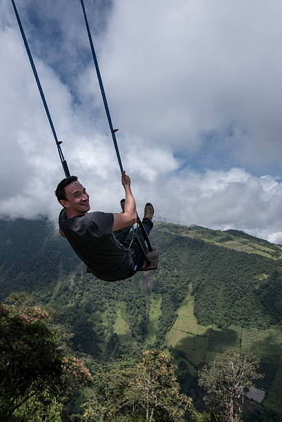 istock Swinging at Casa del Arbol in Ecuador 542066314