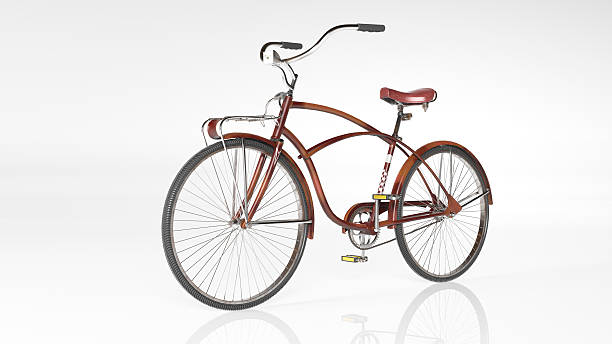 istock Red bicycle, bike isolated on white background 542067246