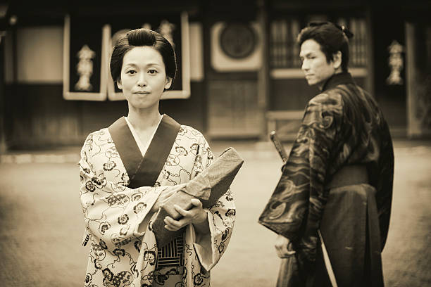 istock Japanese Woman in Edo Period Town 542068208
