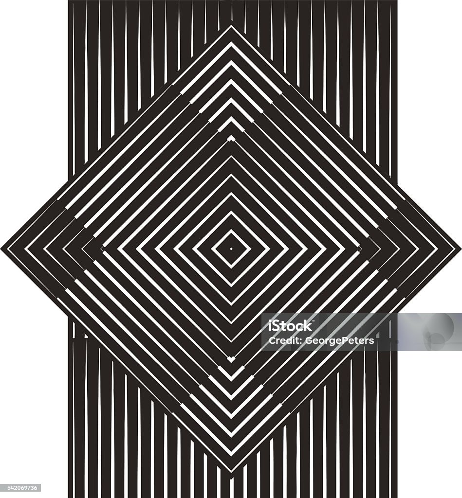 Inverted Diamond Pattern Mirrored Pattern Diamond Shape Stock Illustration - Download Image Now ...