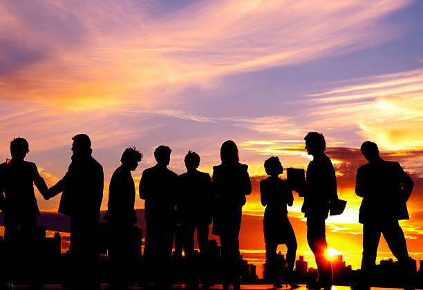 istock Business people Team Twilight Cityscape Concept 542069978