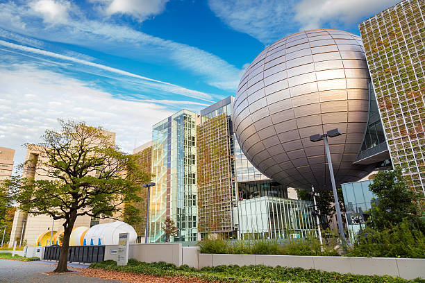 Nagoya, Japan - November 21 2015: Nagoya City Science Museum houses the largest planetarium in the world, it portrays life sciences and general science with a variety of hands-on exhibits