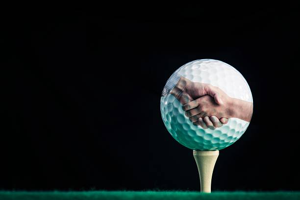 istock Golf ball and Business 542075484