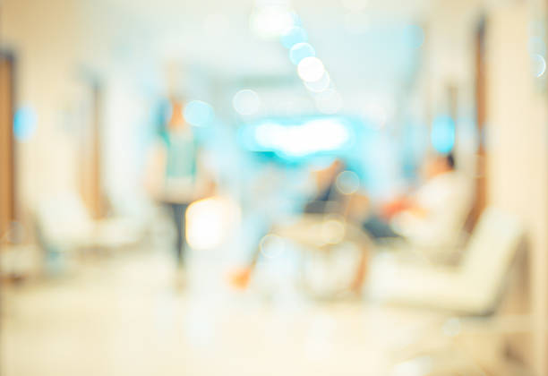 istock Blurred background, Vintage filter patient waiting for see docto 542080852