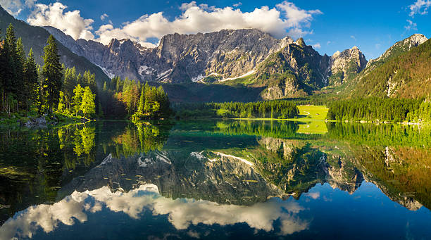 istock mountain lake in the Italian Alps 542081120