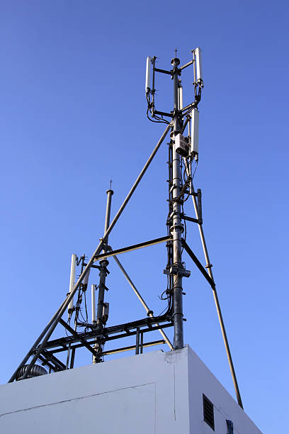 istock 4G Cell site radio tower or mobile phone base station 542081728