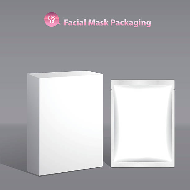 istock Paper facial mask for cosmetics and Sachet Packaging 542083834