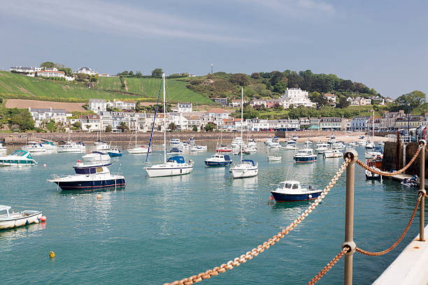 istock Marina in Gorey town, channel islands 542086620