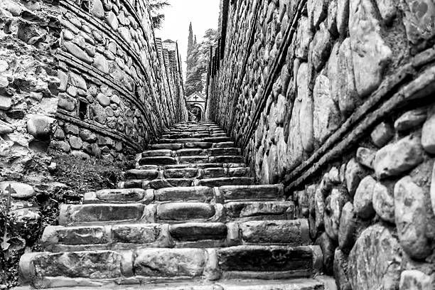 istock Stone stairs in monastery, Kakheti, Georgia 542091444