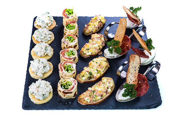 istock Canape. Restaurant food concept. 542091472