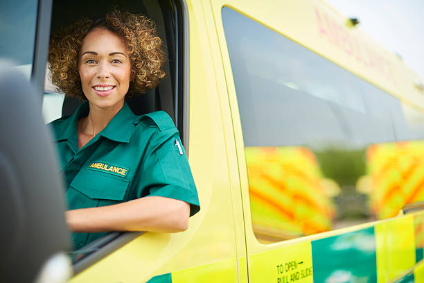 istock happy female paramedic 542091788