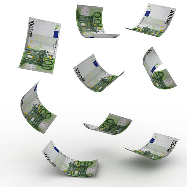 istock Falling money euro finance crisis concept 542092892