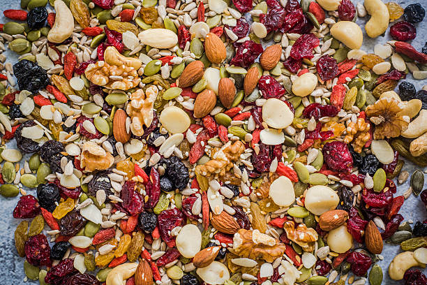 istock mixed superfoods on slate background 542093536