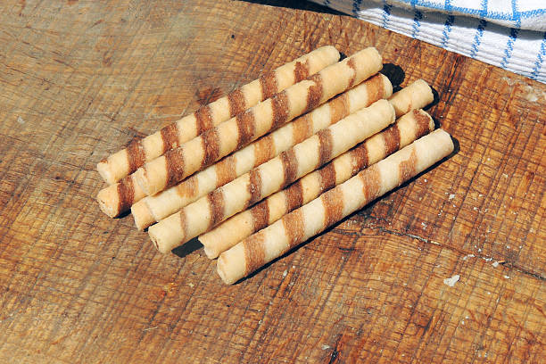 istock wafer tubule with condensed milk 542095104