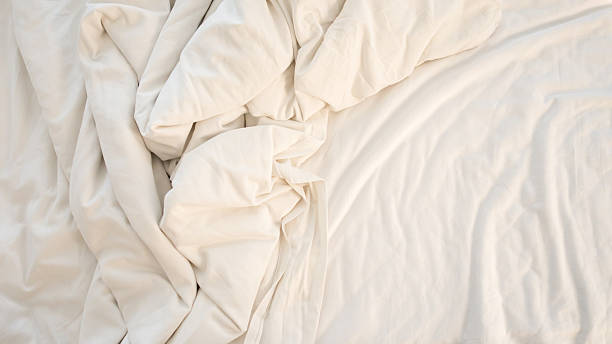 istock Top view of bedding sheets and blanket 542097624