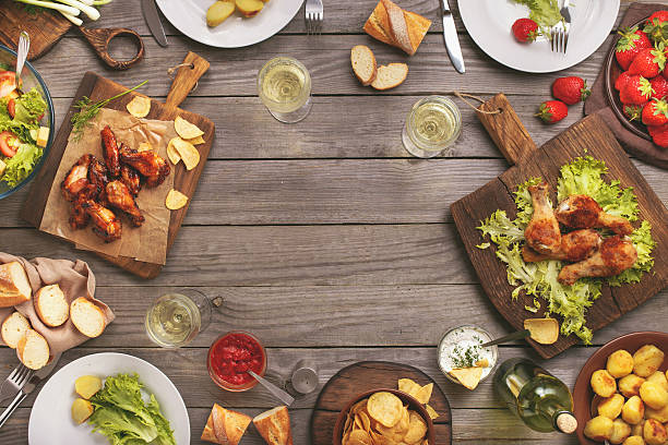 istock Different food cooked on the grill 542098730