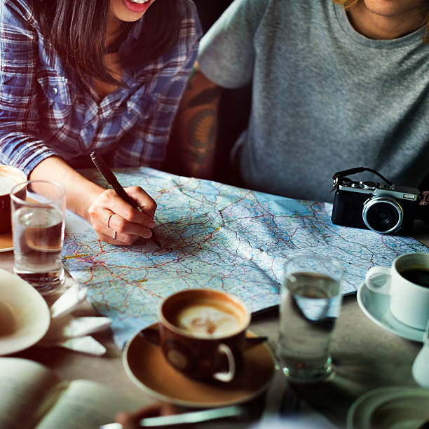istock Friends Searching Location Relax Vacation Weekend Concept 542102608