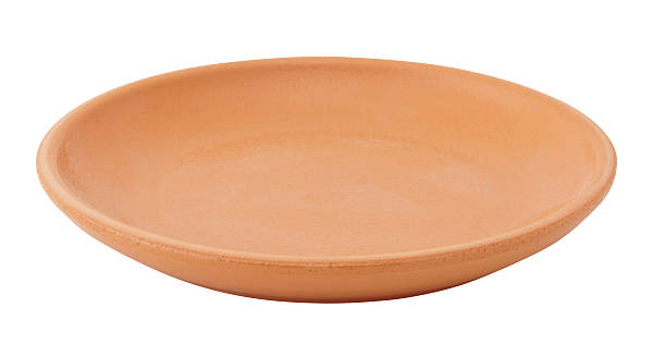 istock Clay saucer isolated on white. 542102684