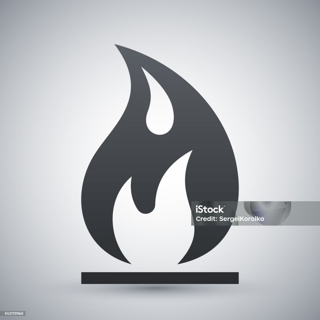Graphics Fire Sign Vector Fire Sign Stock Illustration - Download Image Now - Abstract ...
