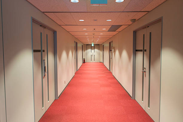 istock modern office building corridor in kyoto japan 542171788