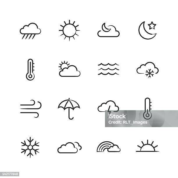 Weather Icons Sketchy Series Stock Illustration - Download Image Now - Drawing - Art Product, Sketch, Sun