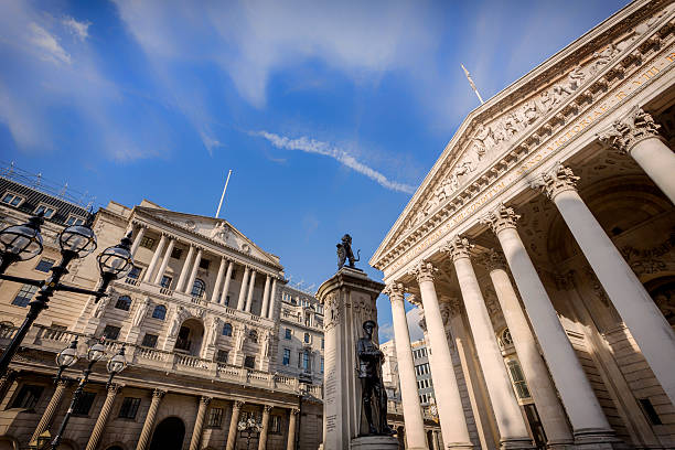 instytucje finansowe w mieście londyn - architecture blue colonnade column zdjęcia i obrazy z banku zdjęć