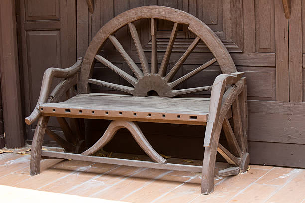 Thai wooden furniture for Thai house in rural area.