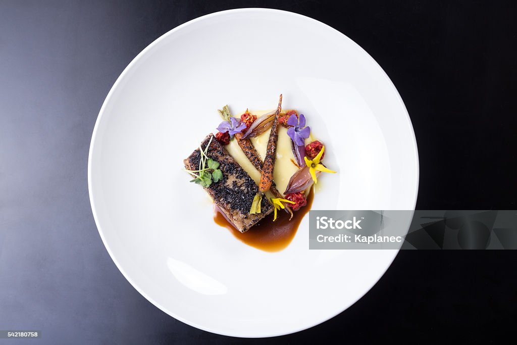 Delicious Lamb Ribs Plated - Royalty-free Gourmet eten Stockfoto
