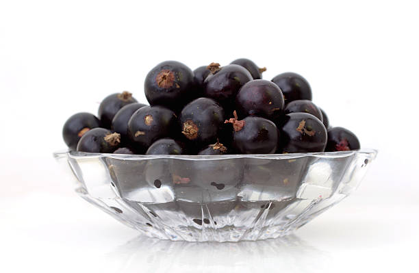 istock Ripe black currant berries in a bowl 542181598