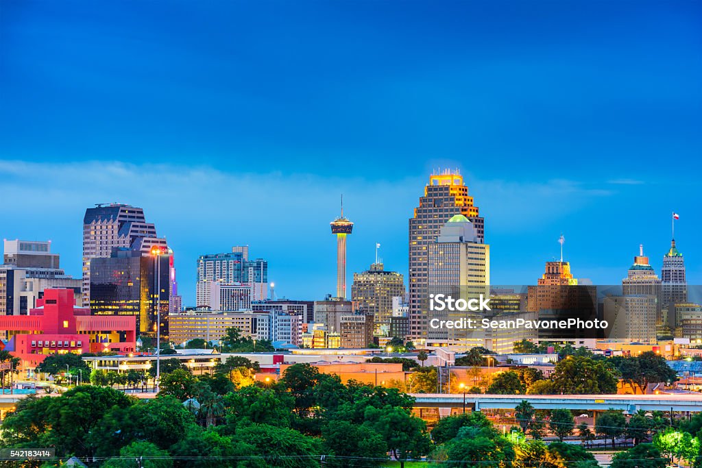 San Antonio Texas Skyline San Antonio, Texas, USA skyline. San Antonio - Texas Stock Photo