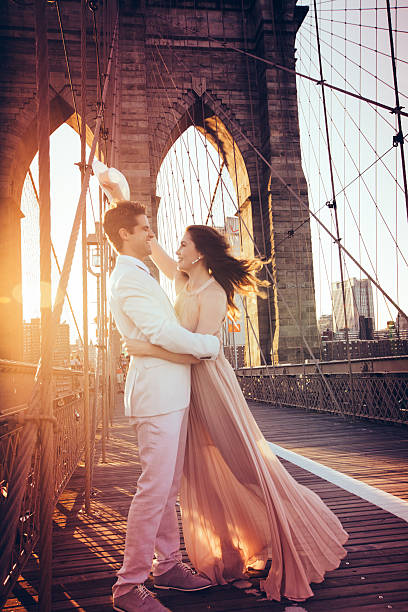 istock Brooklyn Bridge for lovely evening 542183882