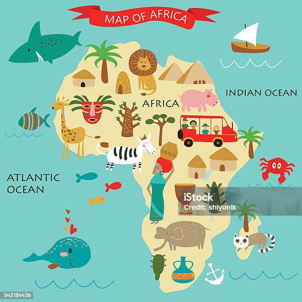 Africa Stock Illustration - Download Image Now - Map, Adult, Africa