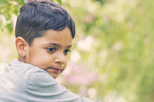Summer portrait of little boy