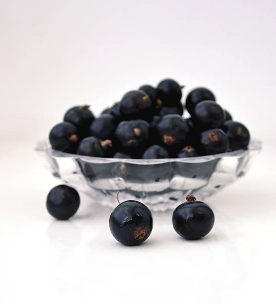 istock Ripe black currant berries in a bowl 542186990