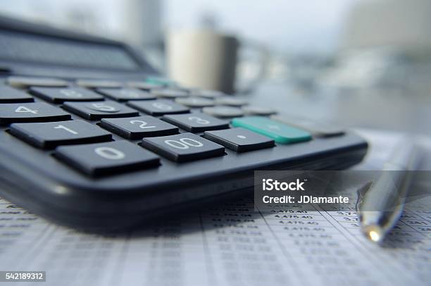 Balance Sheet Stock Photo - Download Image Now - Calculator, Insurance, Stock Market Data
