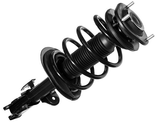 Car Shock Absorber assembly Shock absorber with a spring and bearing assembly shock absorber stock pictures, royalty-free photos & images