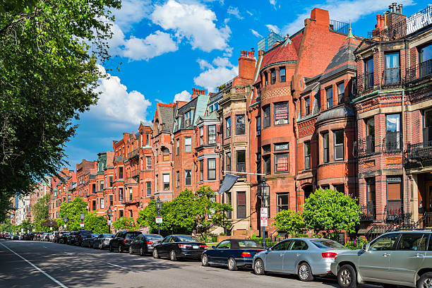 istock Commonwealth Avenue in Boston Massachusetts USA 542201276
