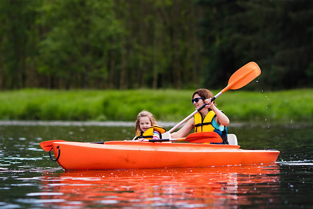 istock Mother and child in a kayak 542204884