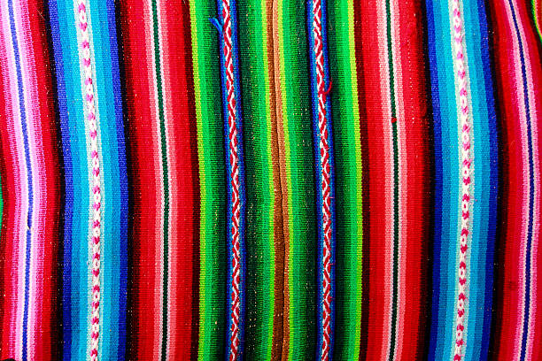 istock Woven wool fabric from Bolivia 542205890
