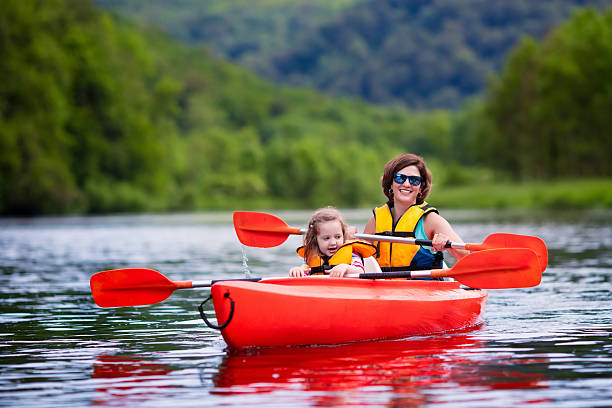 istock Mother and child in a kayak 542205894