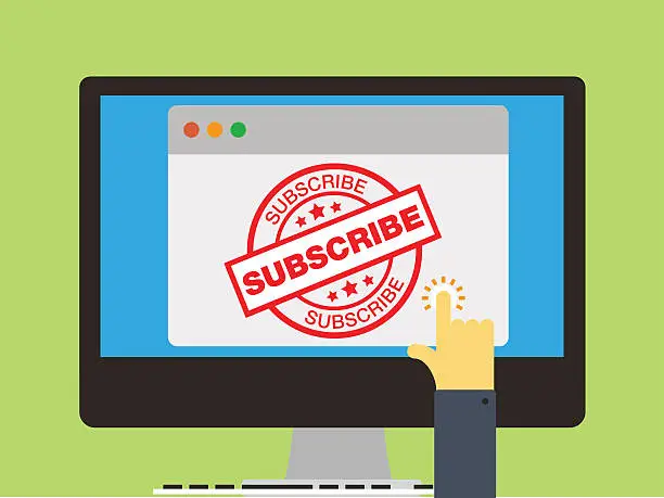 Vector illustration of subscribe