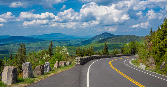 Mountain road in Adirondack High Peaks