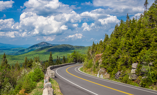 Mountain road in Adirondack High Peaks